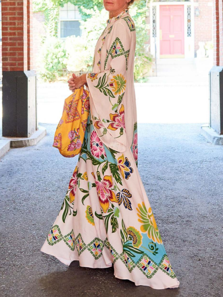 Robe longue fluide à imprimé floral Sunshine exquis