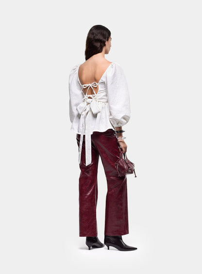 CECILE WHITE BLOUSE