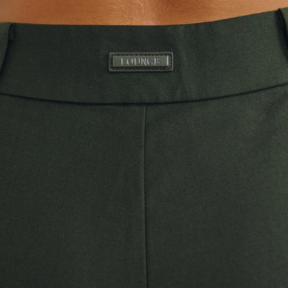 Flared Trousers - Dark Green