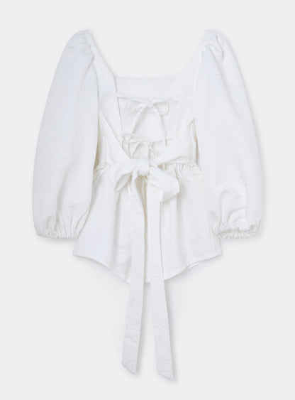 CECILE WHITE BLOUSE